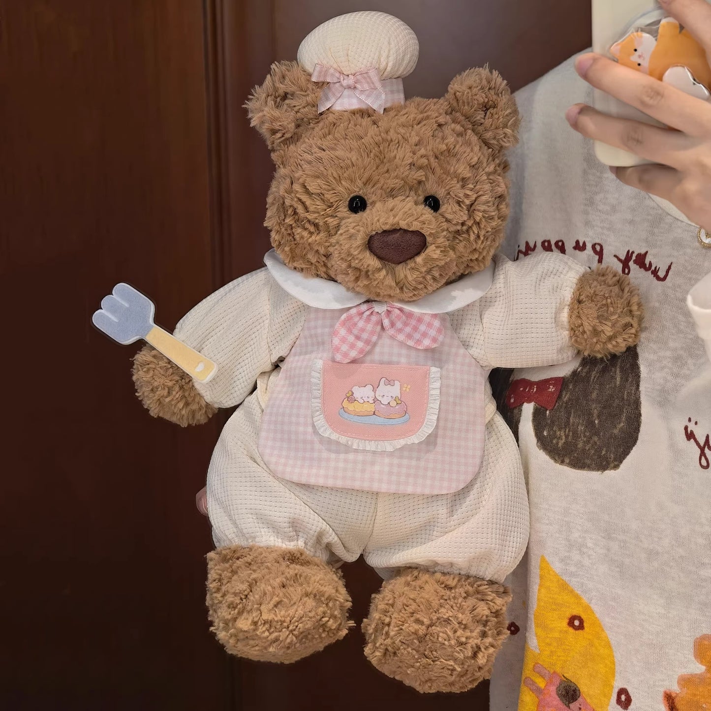 Bartholomew bear cute clothes outfits - Pink Chef Outfit