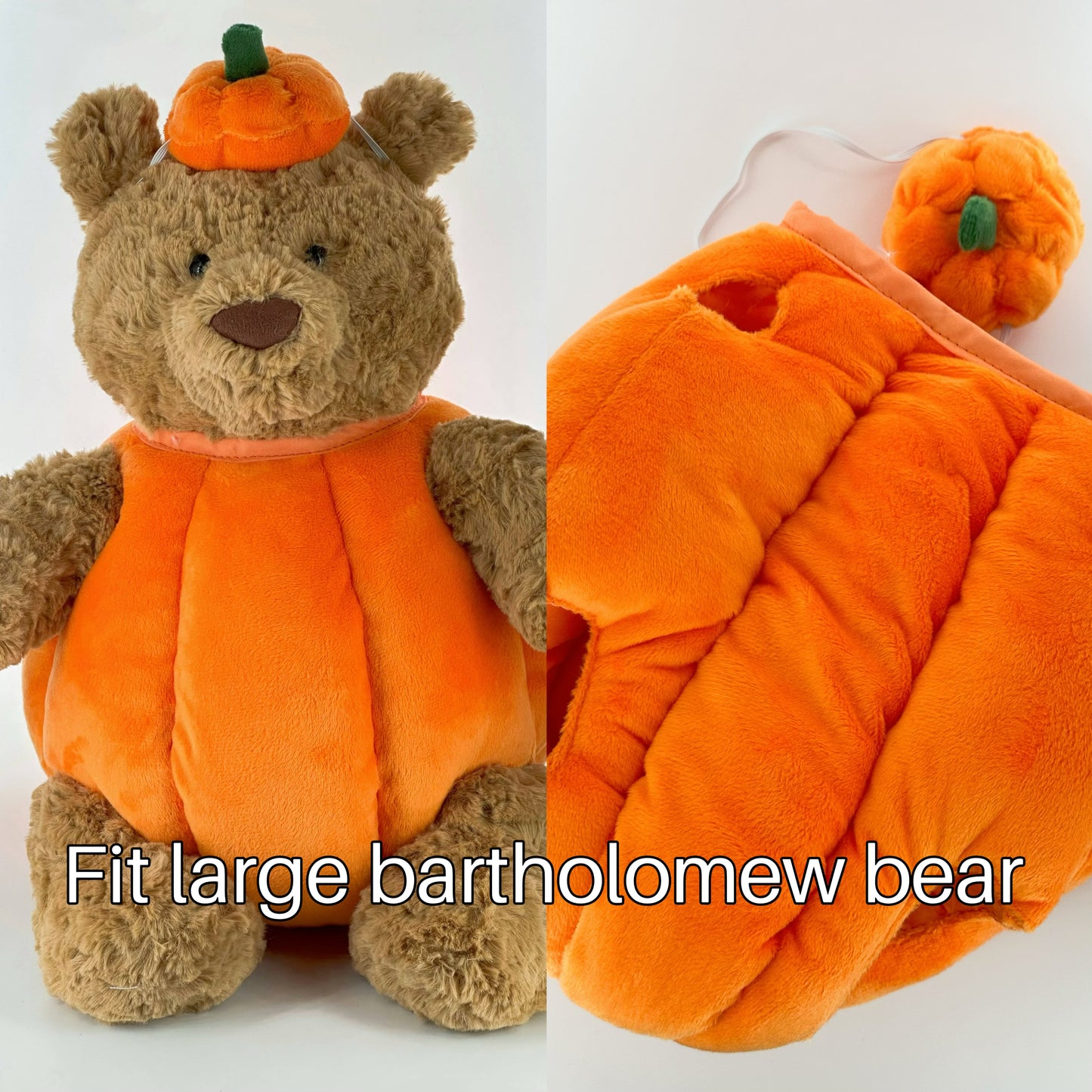 Bartholomew bear cute clothes outfits - pumpkin(small/medium/large/huge)