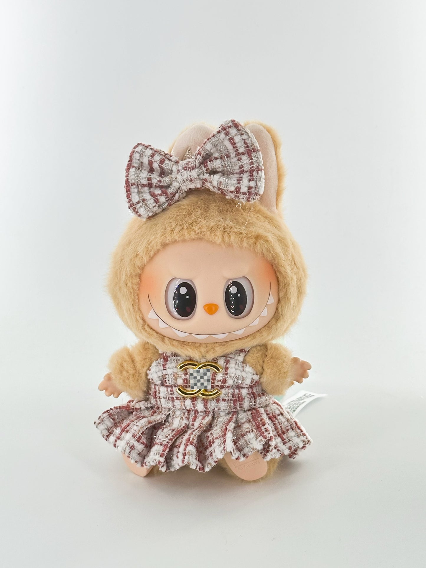 4inch bag charm cute custom clothes outfits - Red logo dress - 053138