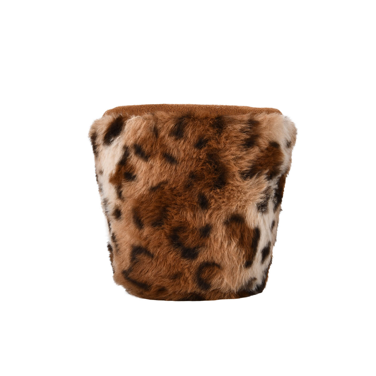 Plushf - Leopard wool flower pot planter plush