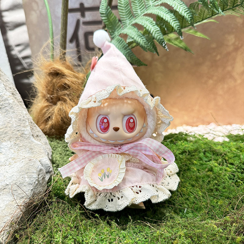4inch bag charm cute custom clothes outfits - pink elf - 010111