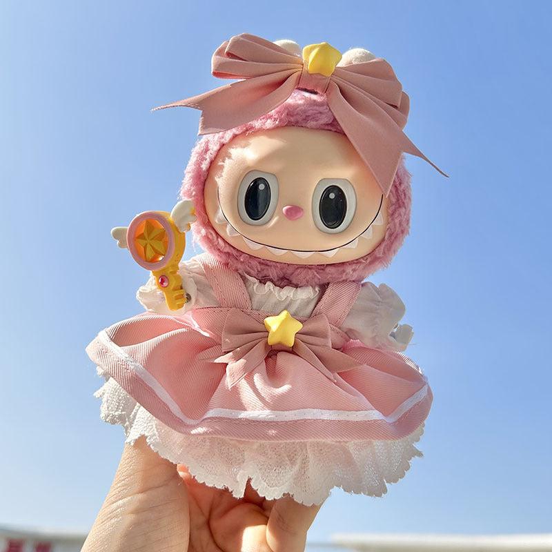 4inch bag charm cute custom clothes outfits - pink dress - 053102