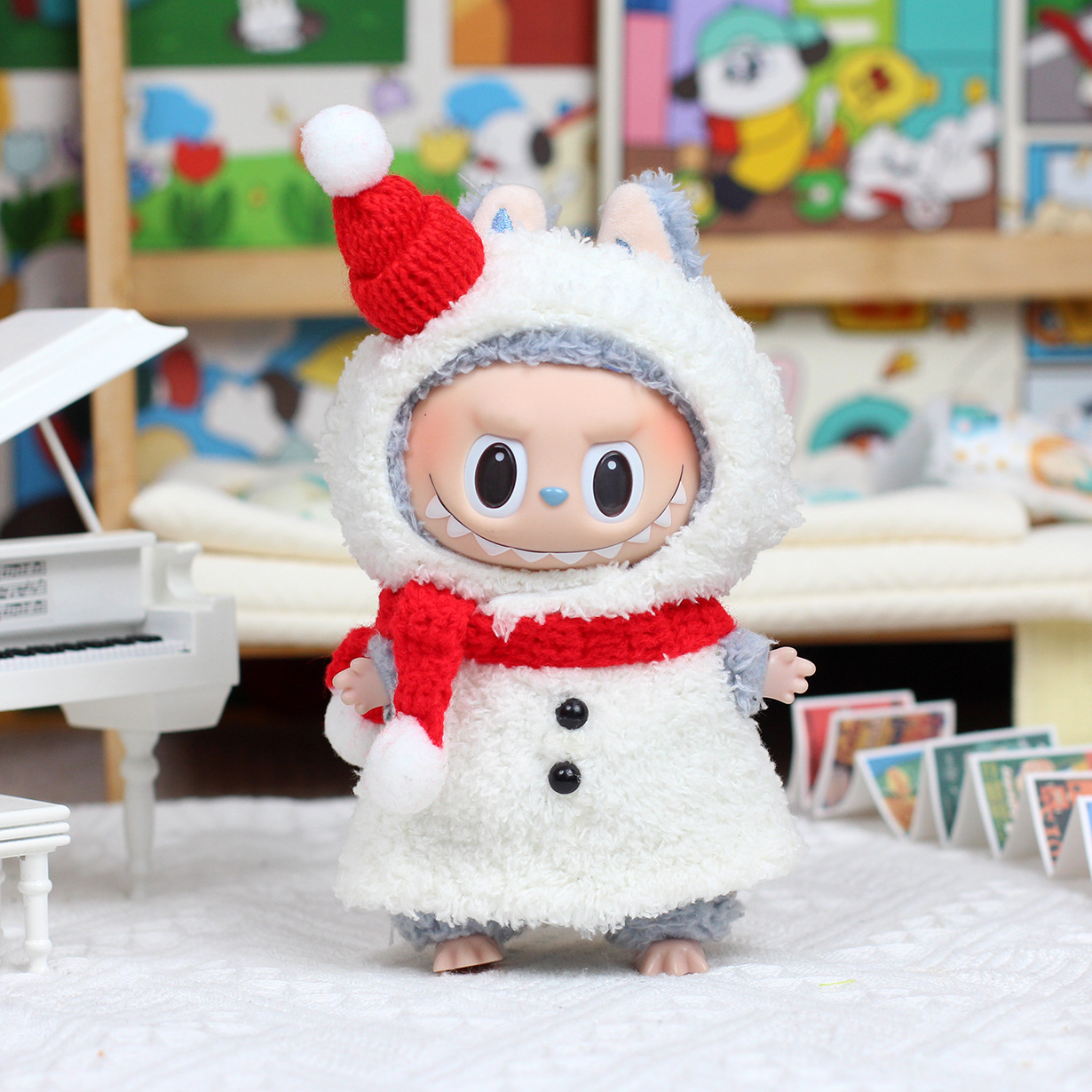 4inch bag charm cute custom clothes outfits - snowman 020236