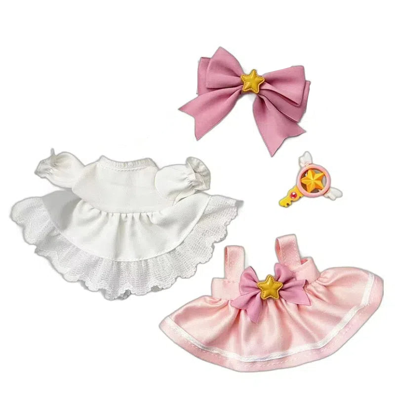 4inch bag charm cute custom clothes outfits - pink dress - 053102