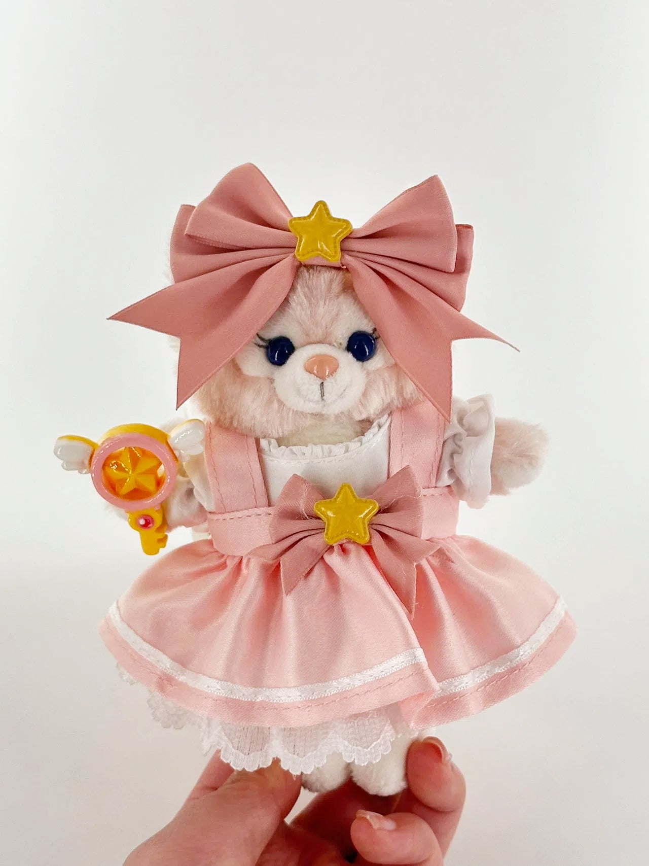 4inch bag charm cute custom clothes outfits - pink dress - 053102