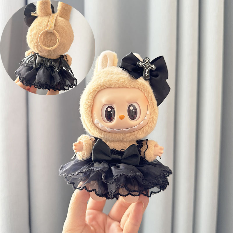 4inch bag charm cute custom clothes outfits - black devil - LBB028