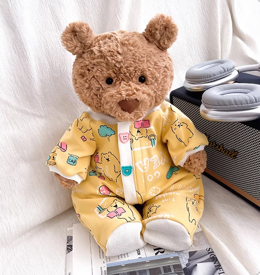 Bartholomew bear cute clothes outfits - Yellow Romper - BXYC02(tiny/medium/large/huge)