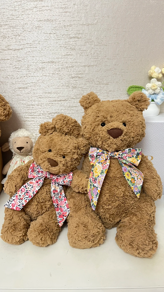 Medium Bartholomew bear cute clothes outfits - Liberty Inspired Bow - HQQ01/HQQ02