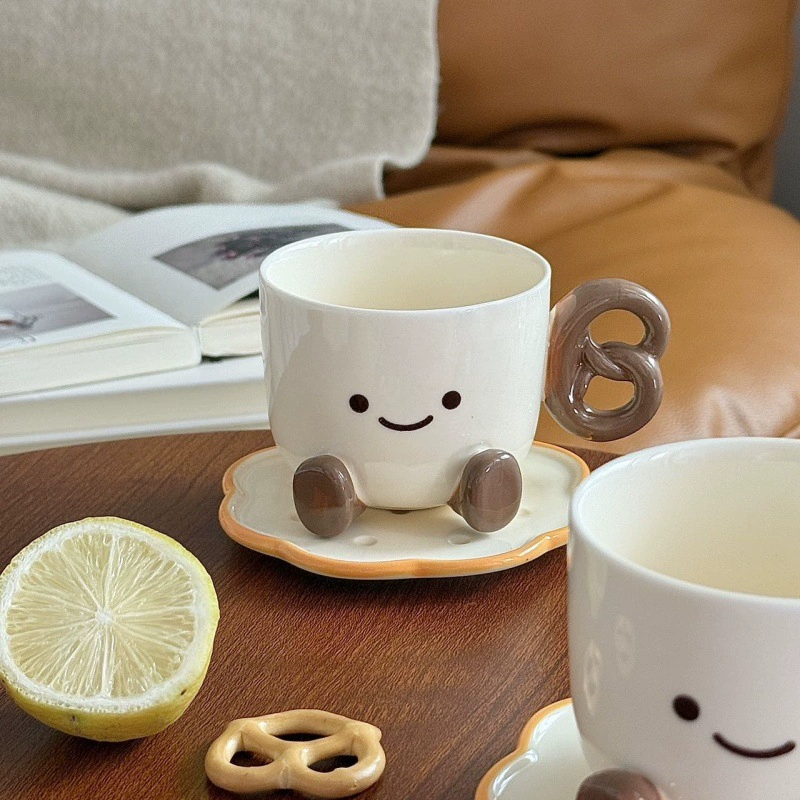 Adorable short leg dessert teapot & 4 teacups 900ml & 200ml - Functional Design