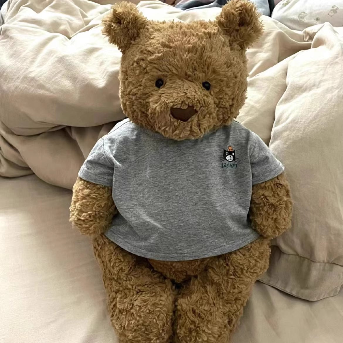 Bartholomew bear clothes outfits - Grey Cat T-shirts - FX32 (Tiny/Medium/Large/Huge)