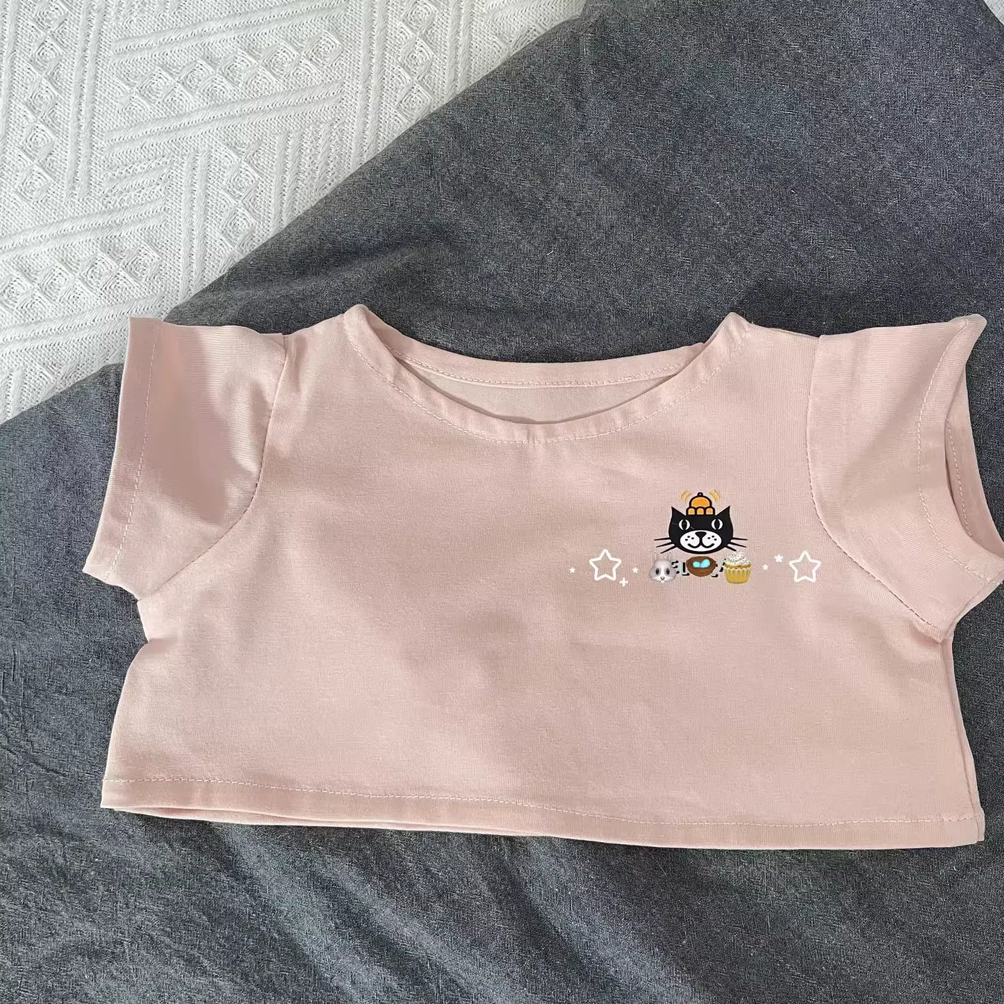 Bartholomew bear clothes outfits - Pink Cat T-shirts - FX34 (Tiny/Medium/Large/Huge)