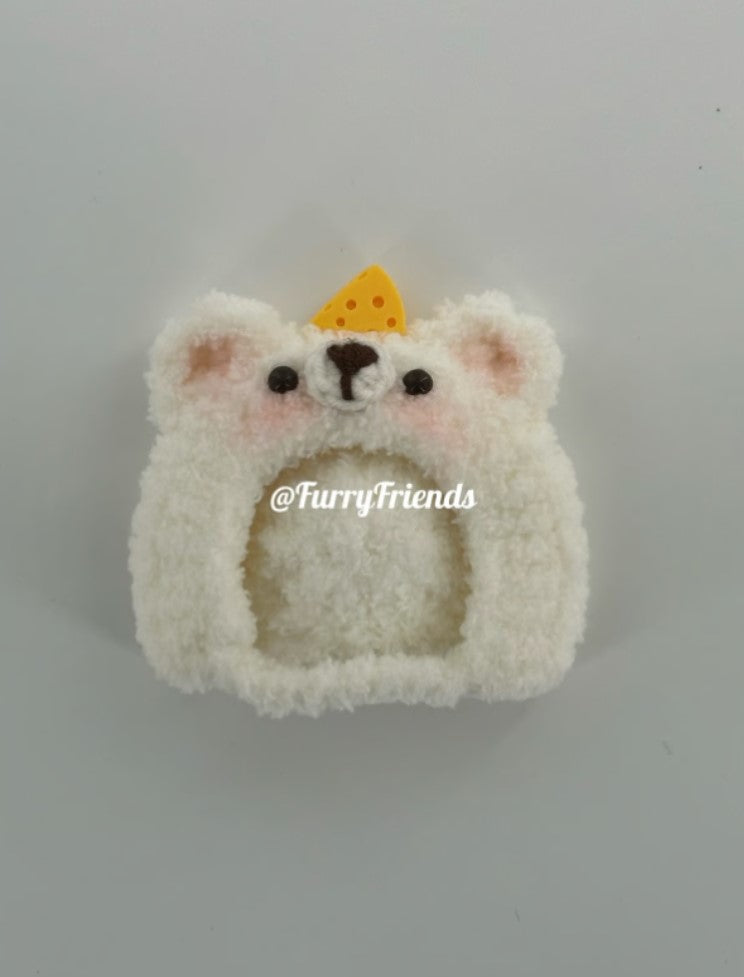 3inch jellycat amusable peanut/small peanut penguin cute hat outfit - polar bear - AP08