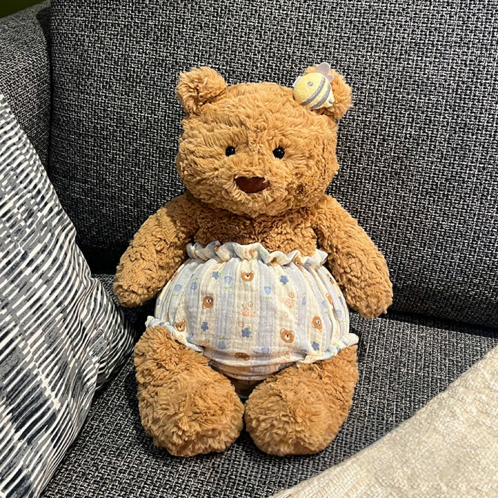Medium/Large Bartholomew bear cute custom clothes outfits - Multiple color pull-ups & bee clip
