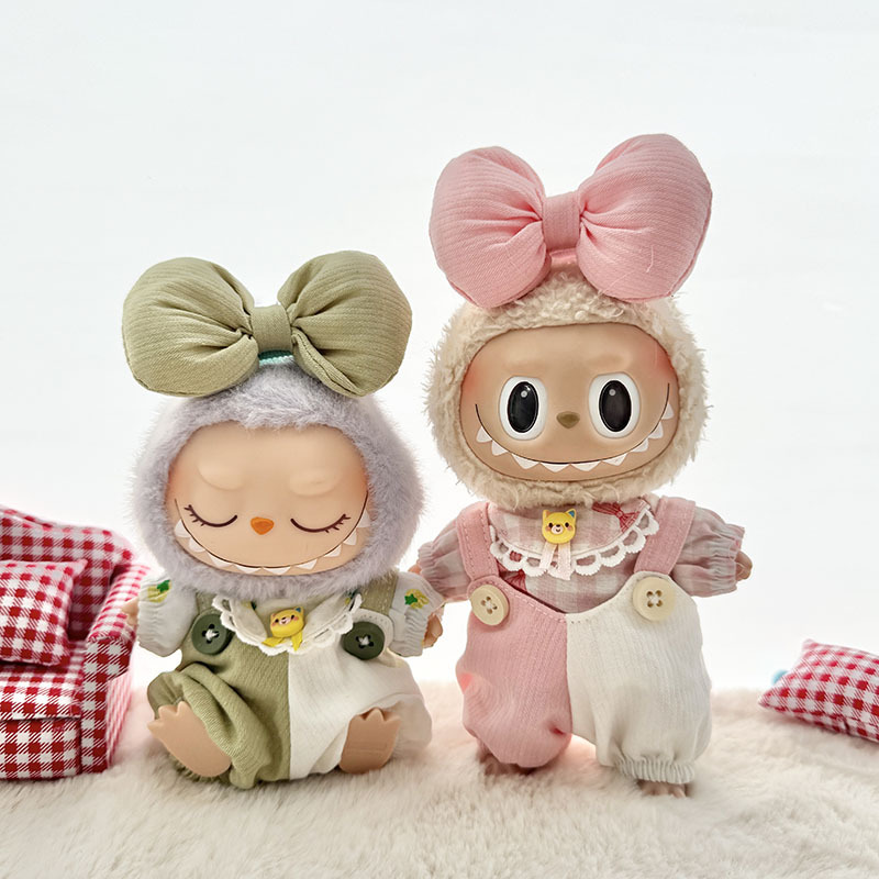4inch bag charm cute custom clothes outfits - pink & green baby - 021819/021820