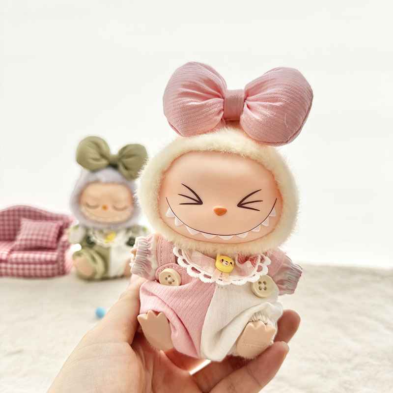4inch bag charm cute custom clothes outfits - pink & green baby - 021819/021820
