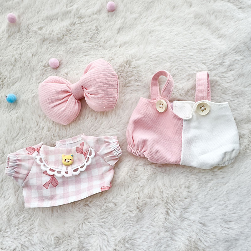 4inch bag charm cute custom clothes outfits - pink & green baby - 021819/021820