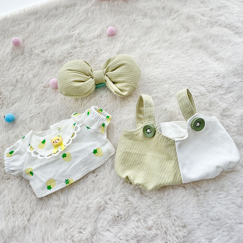 4inch bag charm cute custom clothes outfits - pink & green baby - 021819/021820