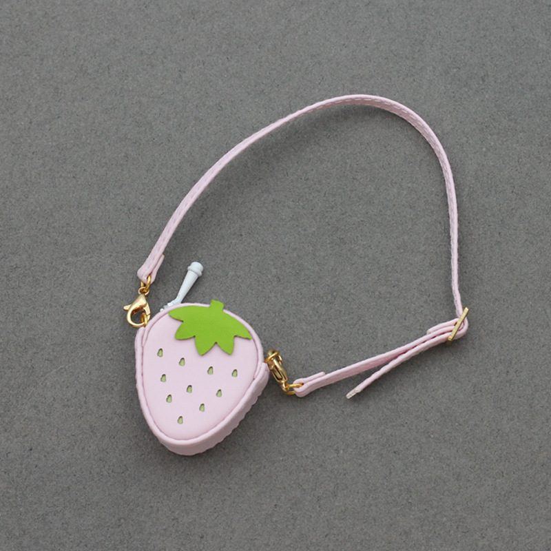4inch bag charm cute custom bags - red/pink strawberry bag - 0623B34/0623B35