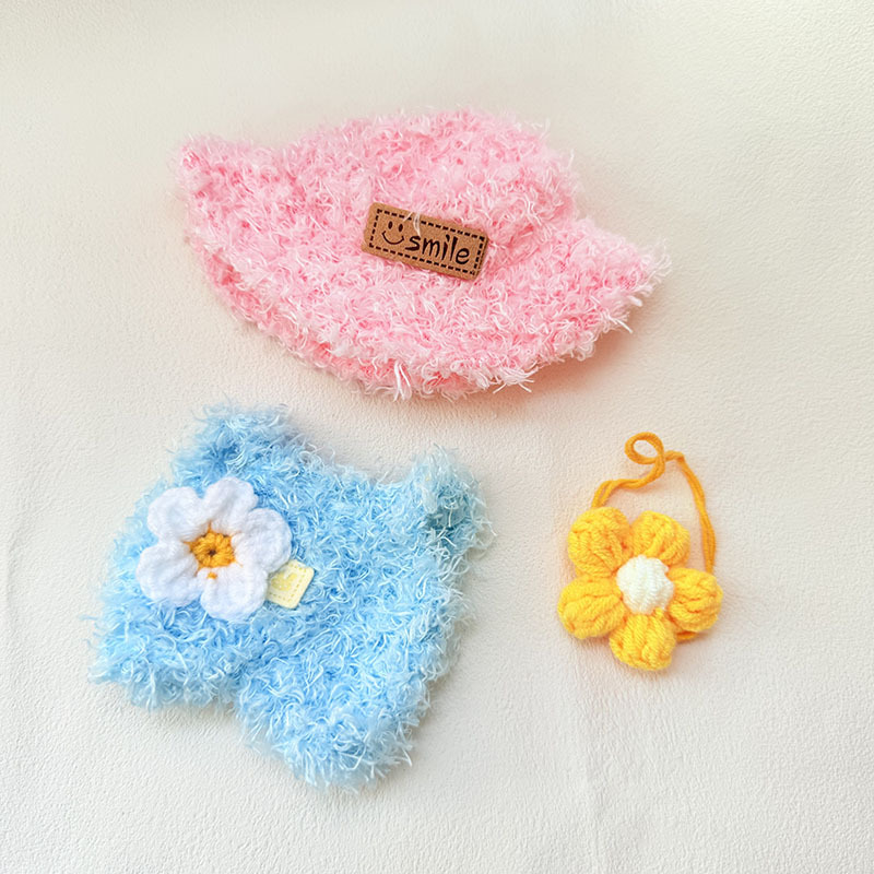 4inch bag charm cute custom clothes outfits - flower set - LBB041