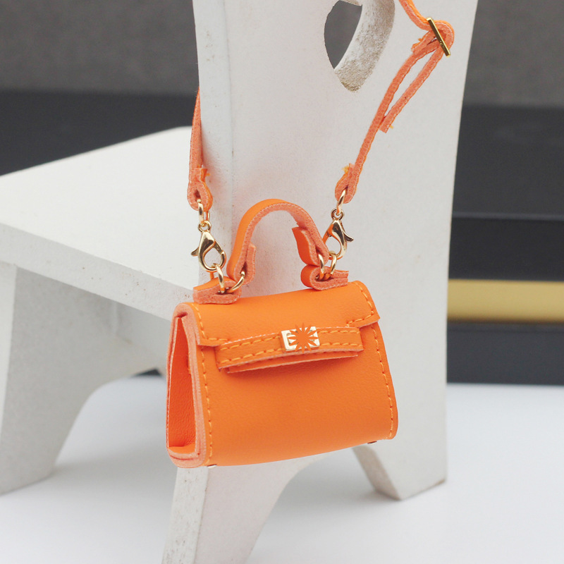 4inch bag charm cute custom bags - black/pink/orange kelly bag - 0623B59/0623B60/0623B61