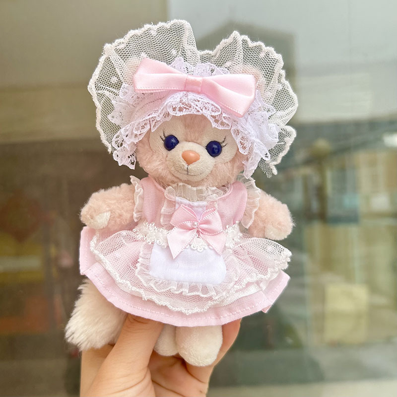 4inch bag charm cute custom clothes outfits - black/pink/blue maid dress - 052314/052315