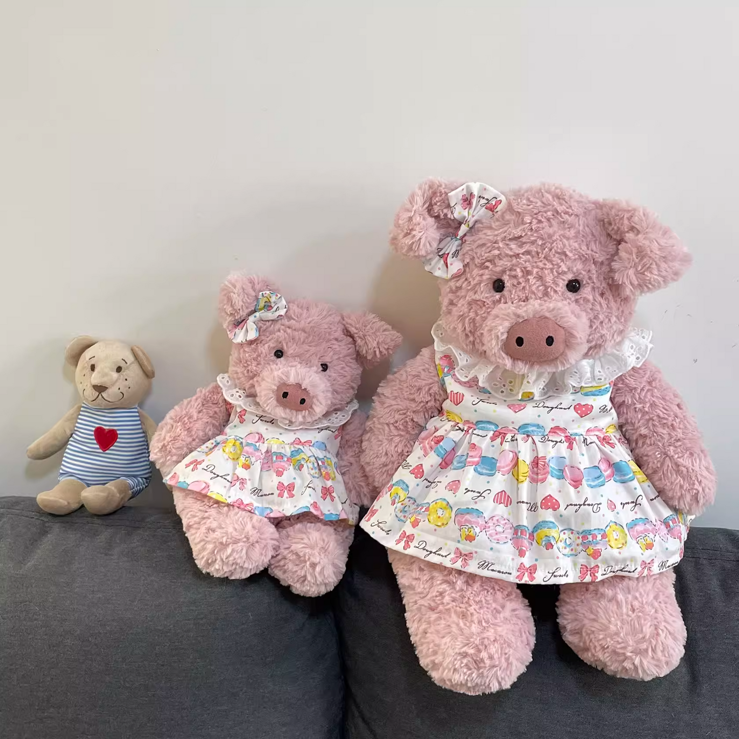 Bartholomew bear cute custom clothes outfits - colorful donut dress (Tiny/Medium/Large/Huge)