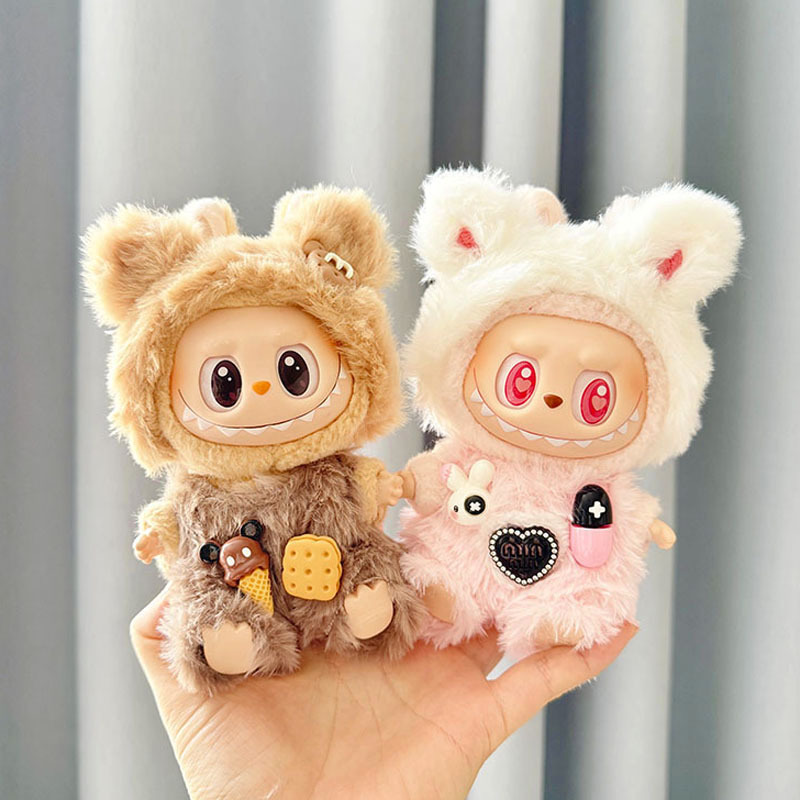 4inch bag charm cute custom clothes outfits - cute bear & bunny - 021806/021807