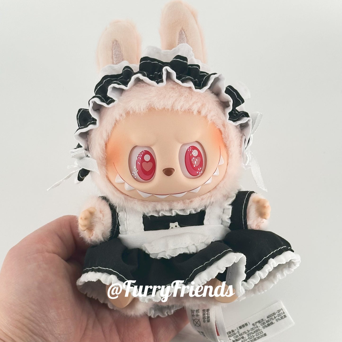 8inch plush cute custom clothes outfits - maid outfit