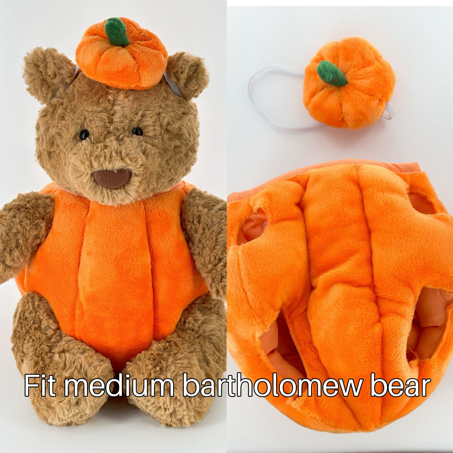 Bartholomew bear cute clothes outfits - pumpkin(small/medium/large/huge)