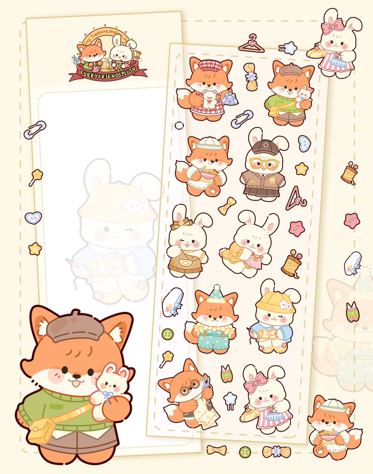 FurryFriendsPlush Official Logo Sticker