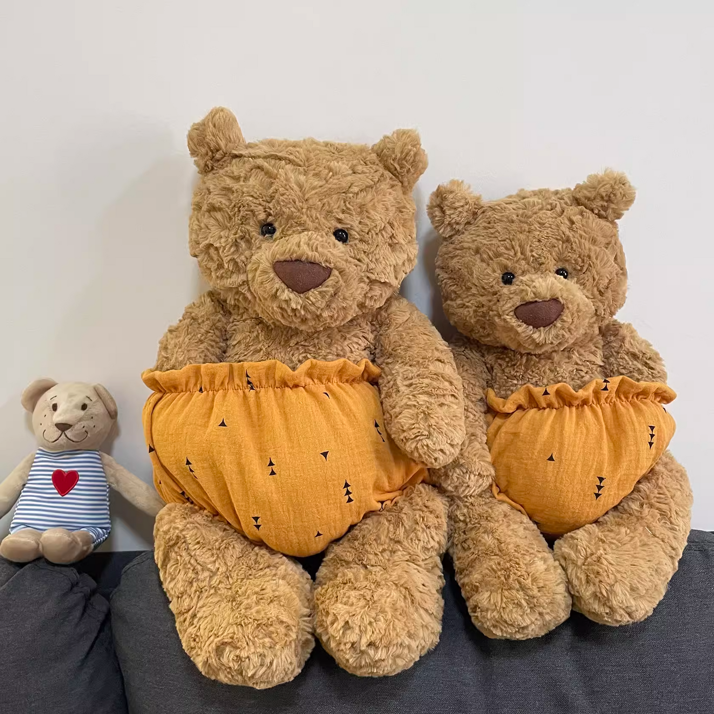 Bartholomew bear cute custom clothes outfits - Halloween pumpkin pull-ups (Tiny/Medium/Large)
