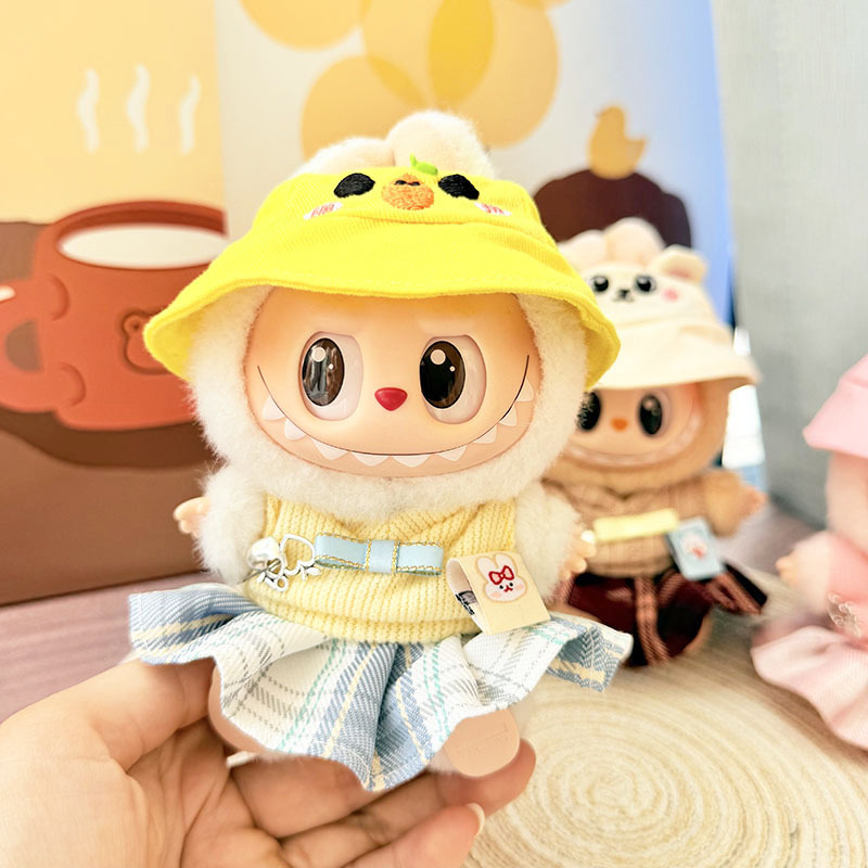 4inch bag charm cute custom clothes outfits - animal skirt & hat - 052312