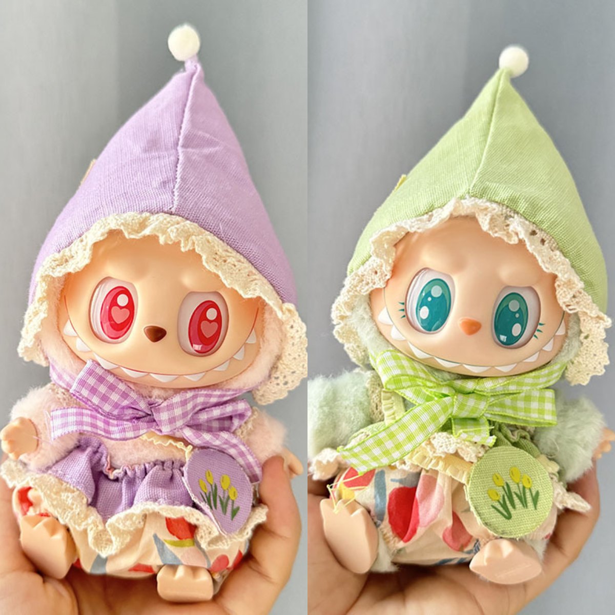 4inch bag charm cute custom clothes outfits - purple & green elf - 020218/020219