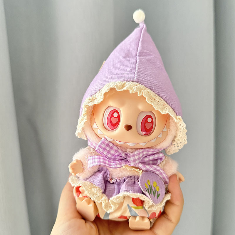4inch bag charm cute custom clothes outfits - purple & green elf - 020218/020219