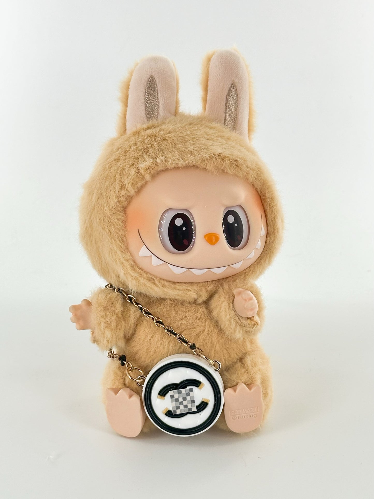 4inch bag charm bags - CC logo round white cross body bag - 0531B16