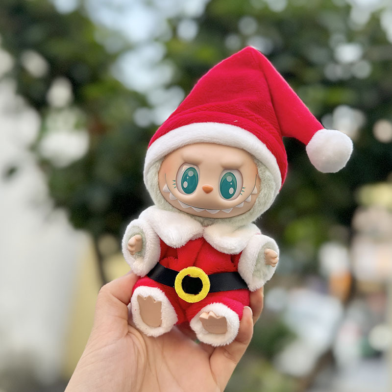 4inch bag charm cute custom clothes outfits - Christmas Santa - 020249