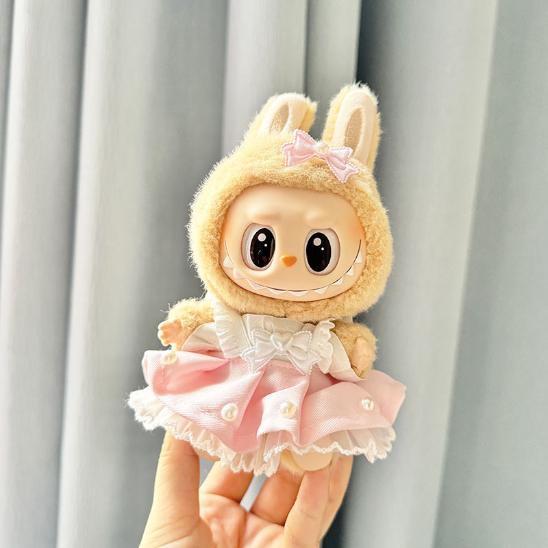 4inch bag charm cute custom clothes outfits - cute pink dress - 052321