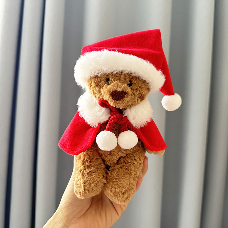 4inch bag charm cute custom clothes outfits - Christmas cloak - 020214