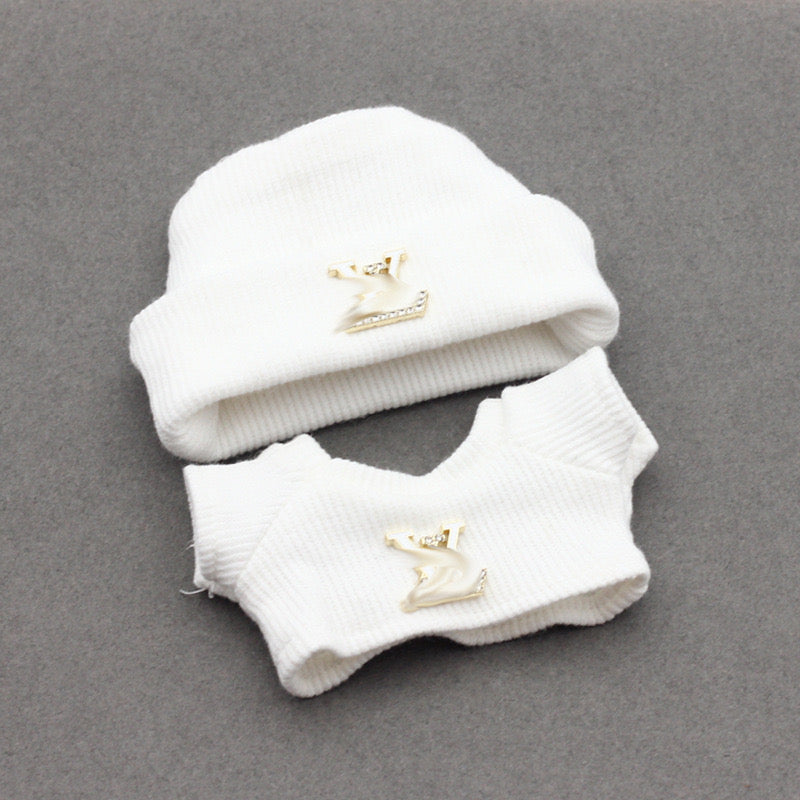 Labubu 4inch bag charm clothes outfits - LV logo - 062353
