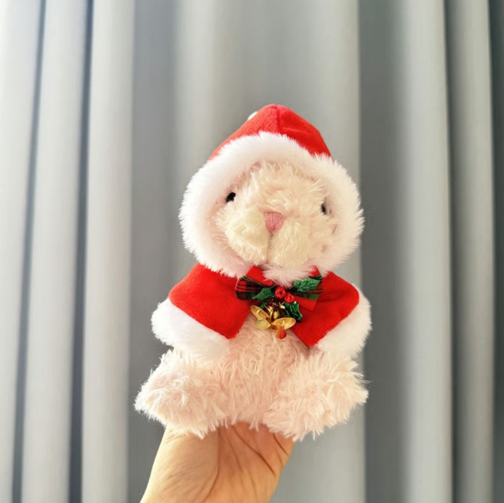 4inch bag charm cute custom clothes outfits - Christmas red cloak - 020247/020248