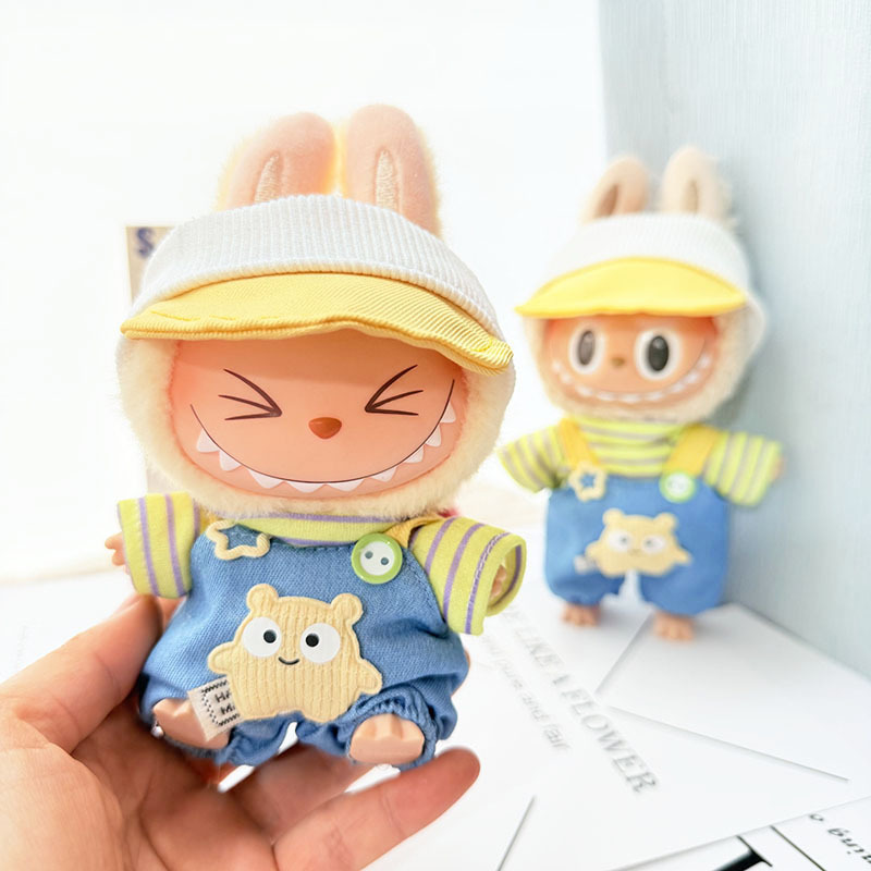 4inch bag charm cute custom clothes outfits - yellow T-shirt and jeans