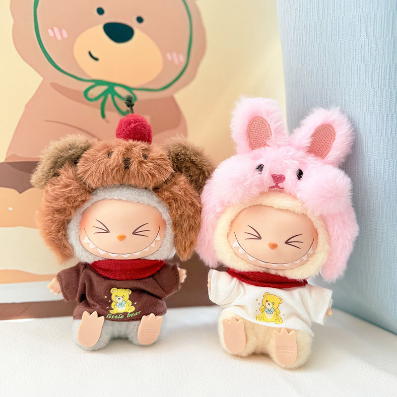 4inch bag charm cute custom clothes outfits - bear/bunny band - 050708/050709