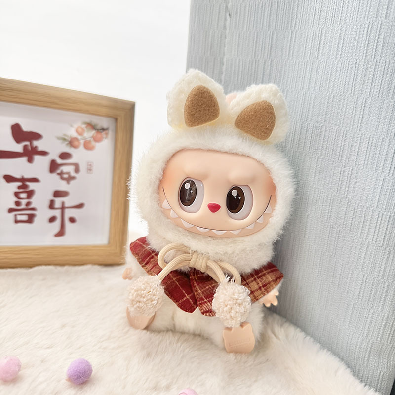 4inch bag charm cute custom clothes outfits - kitty red cloak - 031111