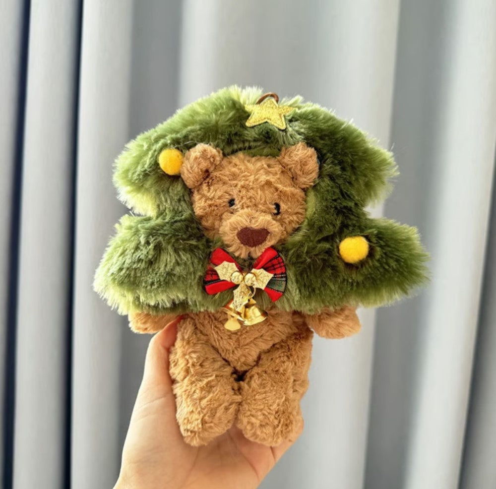 4inch bag charm cute custom clothes outfits - Christmas tree - 010101