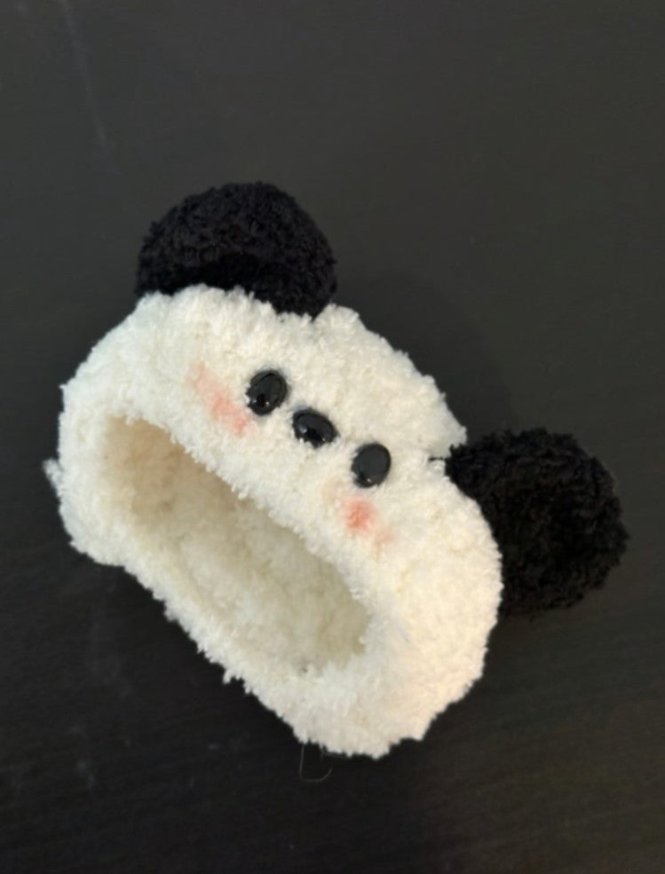 3inch jellycat amusable peanut/small peanut penguin cute hat outfit - black puppy - AP02