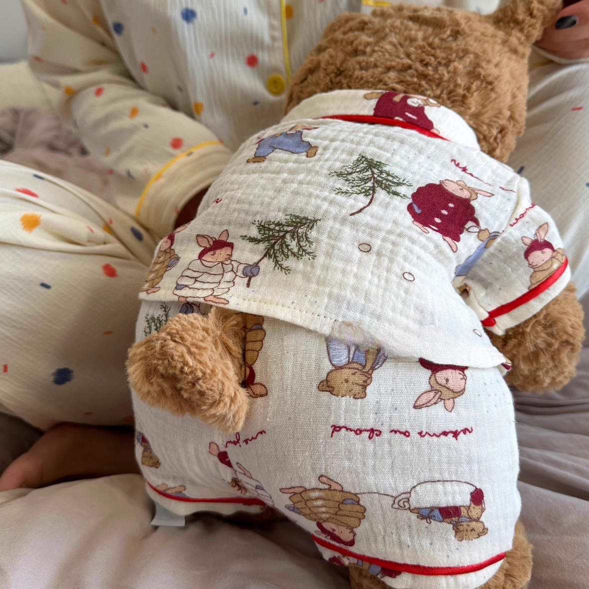 Bartholomew bear cute clothes outfits - bunny sleepwear(tiny/medium/large/huge)
