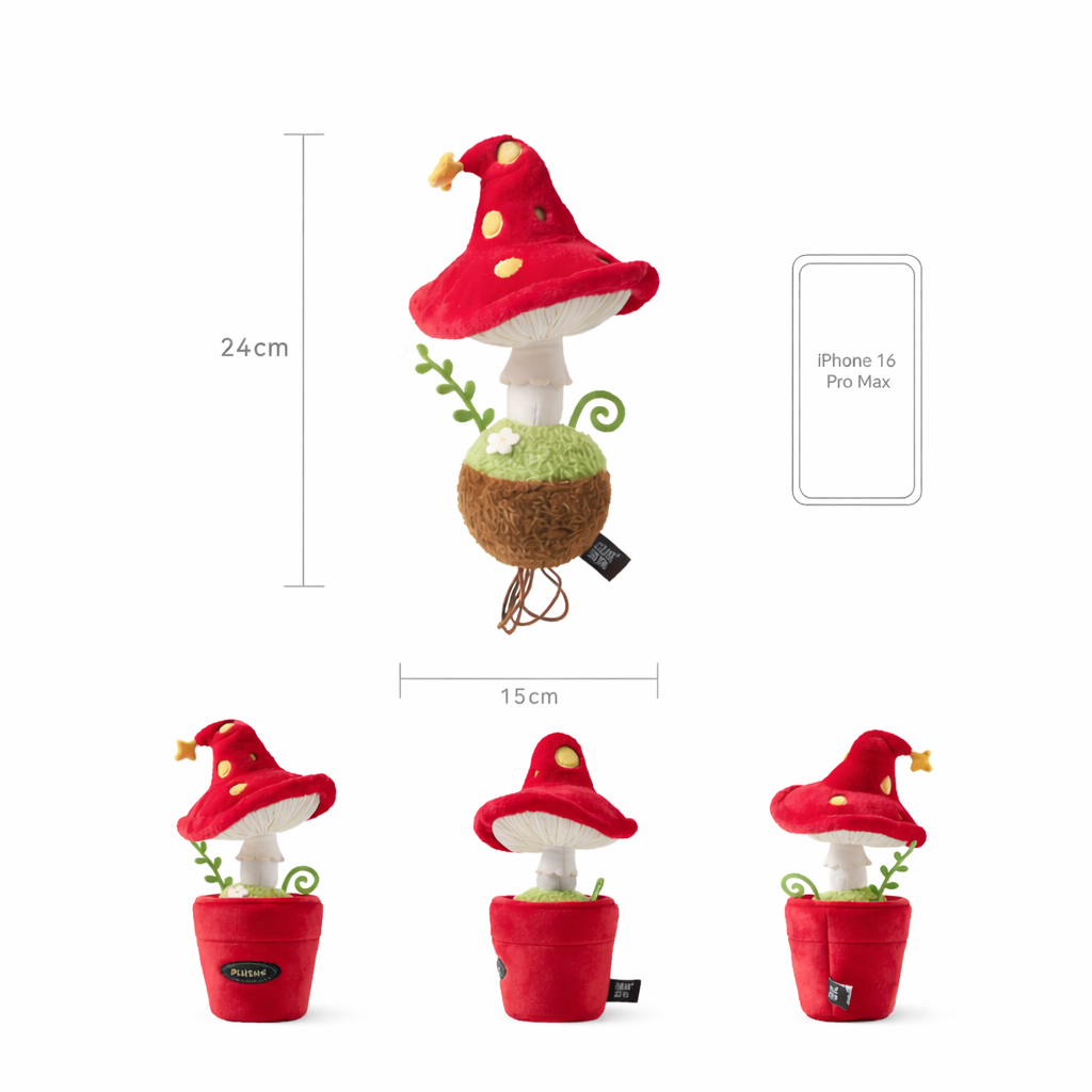PlushWoods - Red Cap Mushroom plant plush