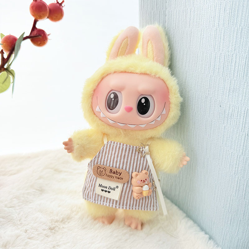 4inch bag charm cute custom clothes outfits - Colorful chef apron with visor - 032918/032919/032920/032921/032922/032923/032924