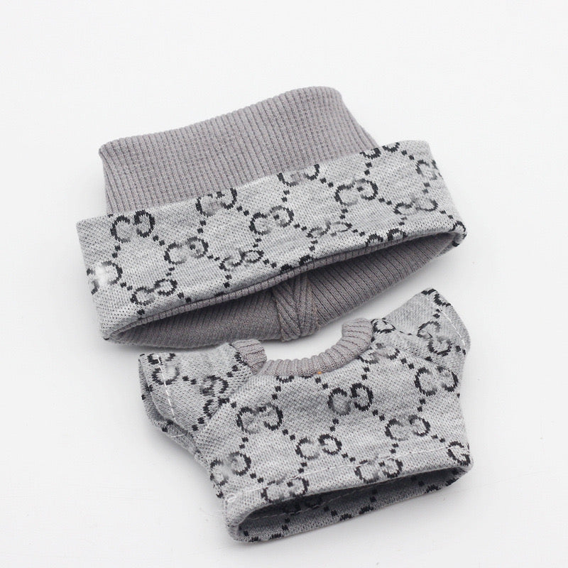 Labubu 4inch bag charm clothes outfits - GG logo - 062328