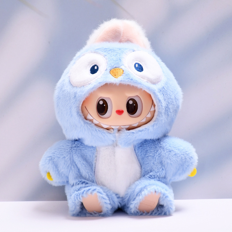 4inch bag charm cute custom clothes outfits - blue penguin bodysuit - 0523